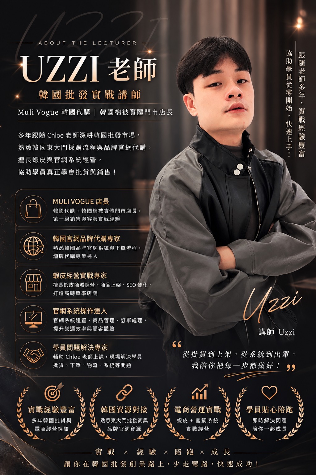 Chloe韓國批發代理學院-創辦人Chloe老師-最負責任的韓國服飾批發教學導師
